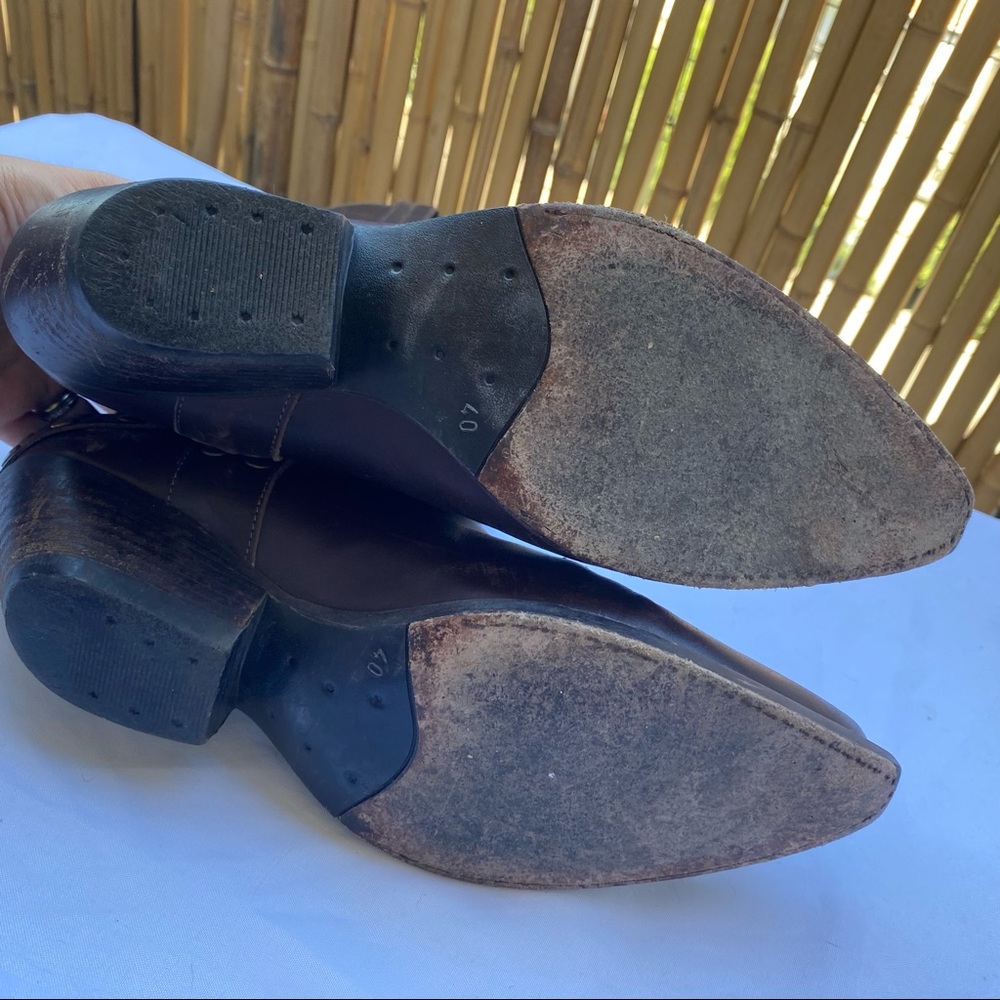SOLD vintage Brown Cowboy Boots - Picture 7 of 9